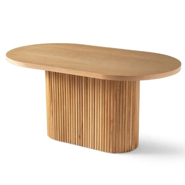 Ahşap Oval Yemek Masası