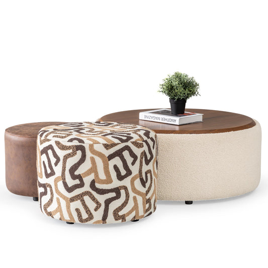 Capella 3lü Puf Takımı